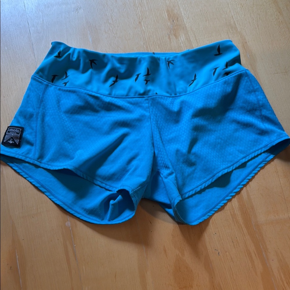 Oiselle Blue Athletic Running Shorts Lightweight Fit